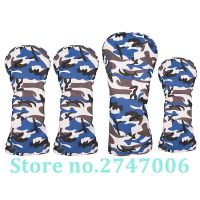 Blue Camouflage Golf Club Head Cover Driver Fairway Wood FW Hybrid UT Cover Camou Head Cover