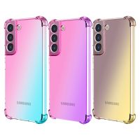 Case Samsung Galaxy S23 S22 S21 Plus Ultra S10 S9 S8 S7 Cute Gradient Case Slim Anti Scratch Flexible TPU Cover Protective Case Phone Cases