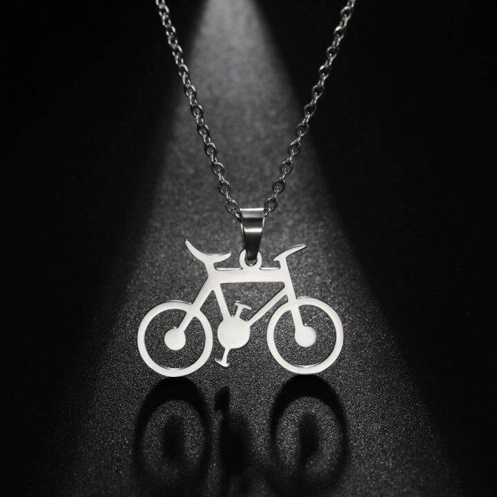 jdy6h-stainless-steel-necklace-for-women-man-classic-bicycle-gold-color-choker-pendant-necklace-engagement-jewelry-gift