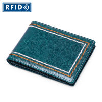 Rfid Woman Wallet Genuine Leather Money Clip Lady Card Holder Slim Card Wallets Driver License Card Case Coin Pocket Cartera