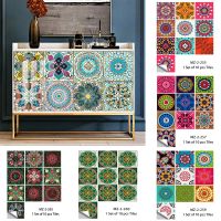 29 Styles 15/20/30cm Mandala Style Crystal Hard Film Tiles Sticker Kitchen Decoration Wallpaper Peel amp; Stick Wall Decals