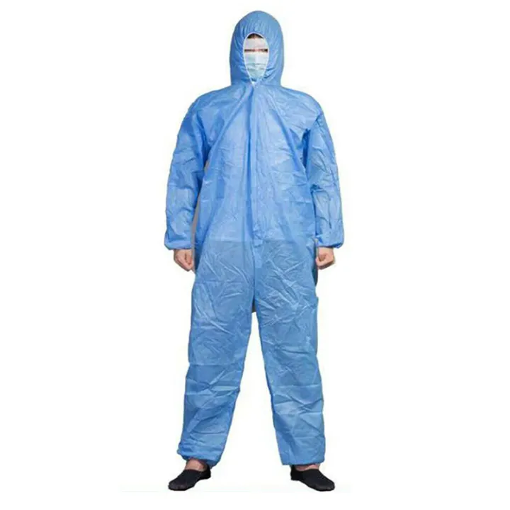 Hazmat Suit Safety Coverall Disposable Washable Lazada.co.th