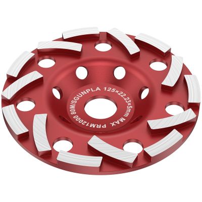 5 Inch Diamond Grinding Disc Abrasive Cup Wheel Wear Resistant Diamond Sanding Wheel Durable Angle Grinder Disc For Concrete