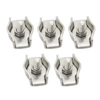 【CW】✙✵✧  304  Wire Rope Clip Chuck Lock Cable Clamp Fastener Caliper Set Size M4 Swivel Clamps 5pcs/lot