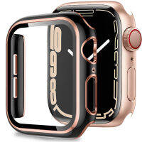 เคส NINKI พร้อมหน้าจอกระจกนิรภัยเข้ากันได้กับ Apple Watch 8/7 45Mm 41Mm,บางเฉียบกันชนกันกระแทก HD ล้างฟิล์มป้องกันกรณีเชลล์สำหรับ Apple Watch ซีรีส์8 41มิลลิเมตร45มิลลิเมตรแอปเปิ้ลดูซีรีส์7 41มิลลิเมตร45มิลลิเมตร