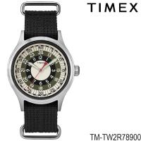 Timex TW2R78900 นาฬิกาข้อมือผู้ชายและผู้หญิง สายไนล่อน สีดำ