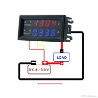 【LZ】♤  4 dígitos de alta precisão dc 100v 200v 10a voltímetro amperímetro dupla display digital led amp volt merter painel calibre o31 20 dropship