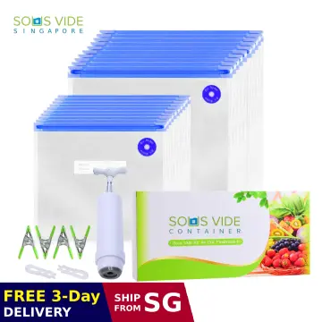 Sous Vide Bags Kit for Anova & Joule Cookers Reusable Vacuum