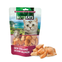 Nutreats Ocean Salmon นูทรีทส์เนื้อปลาแซลมอน ขนมแมวฟรีซดรายเพื่อสุขภาพ