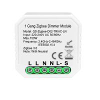 【In-demand】 FairBay Tuya ZigBee 3.0ไฟหรี่อัจฉริยะโมดูลสวิตซ์  กับ1/2แก๊งเป็นกลางสวิตช์ไร้สาย2ทางสำหรับ Google Home Alexa