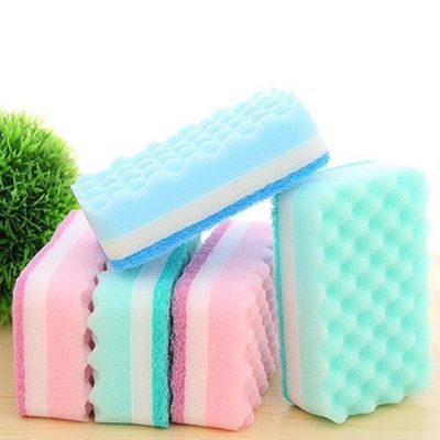 【hot】 1/5Pcs Washing Sponge Brushes Soft Cleaning Dish Bowl Pot Scouring Household Accessories Color