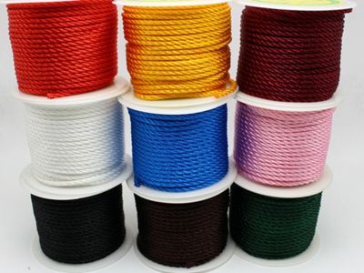 hot【cw】 16.4 Feets 3mm String Chinese Silk Braided Cord Binding Rope