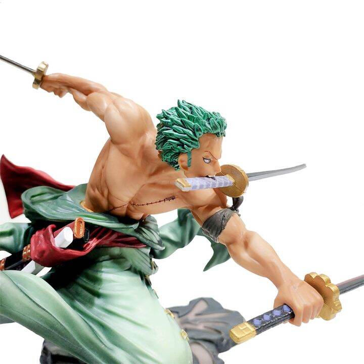 18cm-one-piece-luffy-figure-roronoa-zoro-three-blade-sa-maximum-manga-anime-statue-pvc-action-collection-model-toys-for-children