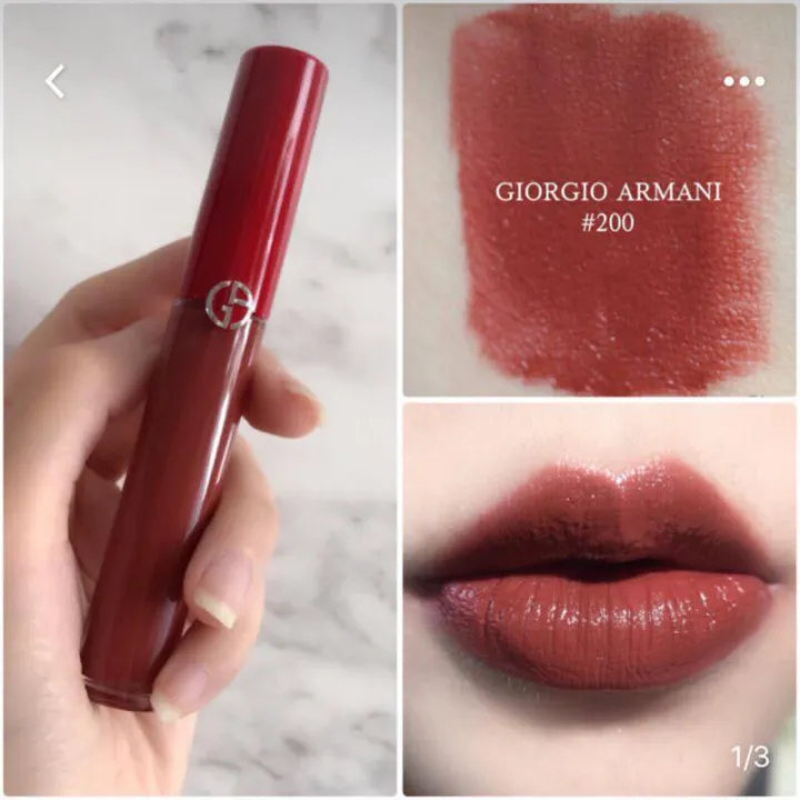 HCM]Son kem Giorgio Armani Lip Maestro Liquid Lipstick 200 (chuẩn auth) sản  phẩm tốt chất lượng cao đảm bảo sản phẩm nhận được cam kết như hình |  