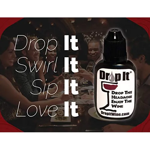 Drop It Drop The Headache Enjoy The Wine Drop It Wine Drops, 1 Pack –  Natural