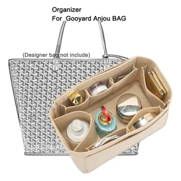 Fits For Goyard ANJOU Mini Felt Cloth Insert Bag Organizer Makeup Handbag  Travel Inner Portable Cosmetic Original Organize Bags