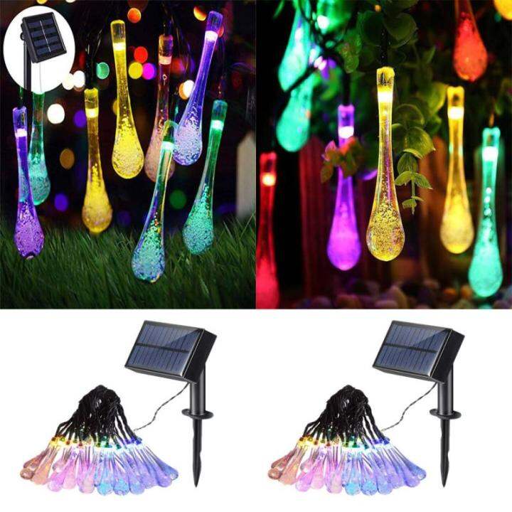 SET 2 30 LED / Water Drop Christmas Lights 6.5 Meters LED Bright