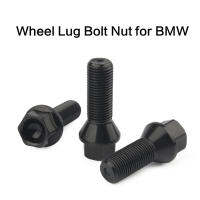 4 pcs สลักเกลียวล้อรถสำหรับ BMW E90 E91 E92 E93 3 รูปแบบ Auto universal nut สกรูสตั๊ด M12 x 1.5 M14 x 1.5 M14 x 1.25 สีดำ-lihanrui