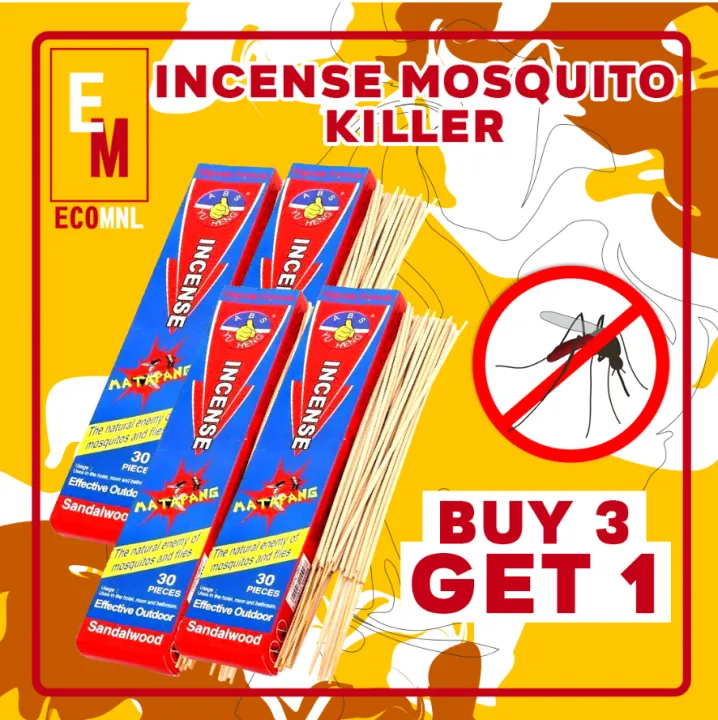 3 GET 1)30 pcs Mosquito Killer Incense