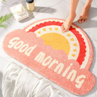 Cloud Rainbow Soft Floor Mats Soft Rugs Home Inside Entrance Car Bedroom Toilet Bathroom Door Absorbent Non-Slip Foot Pad