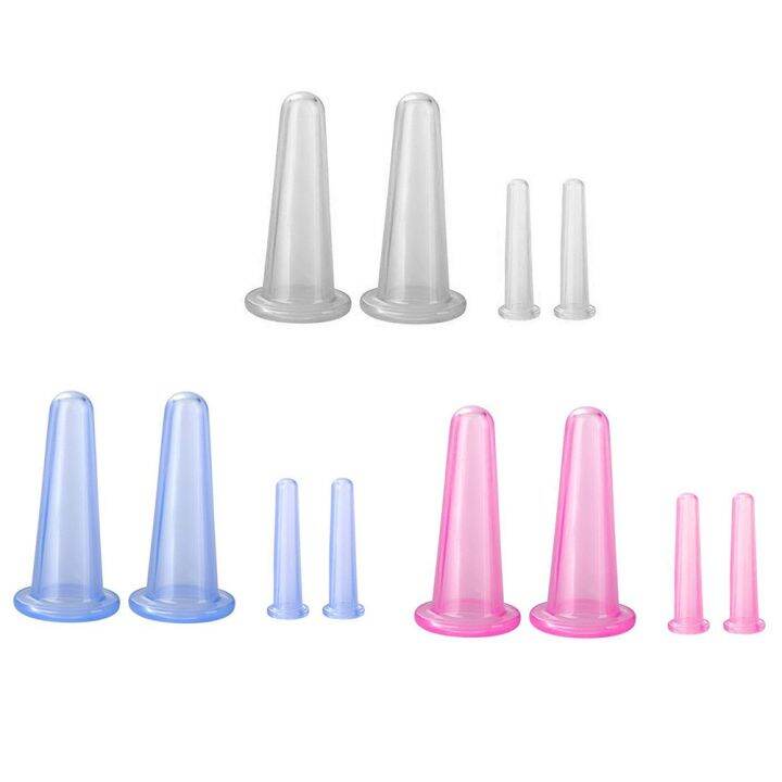 hot-dt-4-pcs-massage-cupping-set-silicone-face-cuping-cup-anti-cellulite