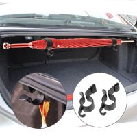 2pcs Umbrella Holder Clip Hooks Auto Trunk Organizer Car Rear Trunk Mounting Bracket Towel Hook Umbrella Hanging Clamp