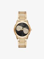 Michael Kors นาฬิกาข้อมือผู้หญิง Hartman Black Dial Gold  รุ่น MK3647