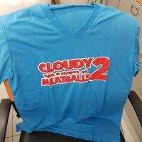 เสื้อ CLOUDY 2 MEATBALL สีฟ้า SIZE M เสื้อหนัง (เสื้อcloudy2-sizeM) เสื้อ เสื้อผ้า เสื้อยืด clothes