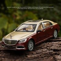 1:24 Maybach S600ล้อแม็กหรูหรารถรุ่น D Iecasts โลหะของเล่นคอลเลกชันจำลองสูงเสียงและแสงเด็กสำหรับเด็ก Gift888