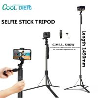 COOL DIER 1490mm Bluetooth Wireless Selfie Stick With Remote Shutter Foldable Tripod Extendable Monopod For Smart Phone