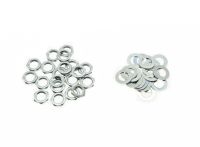 KAISH Pack of 20 Zinc Metric M7 Guitar Pots Nuts &amp; Washers for 16mm Mini Metric Pots