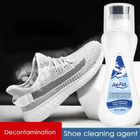 White Shoe Cleaner Portable Shoe Stain Removal And Brightening Spray Cleansing Polish Foam For Sneaker Leather Shoes And Wood Shoe Care