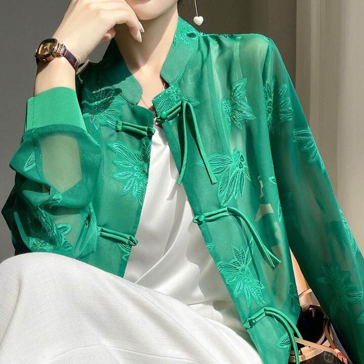 shirt-womens-summer-new-retro-style-national-trendy-sun-protective-clothing-new-chinese-style-buckle-long-sleeved-mesh-satin-coat-top