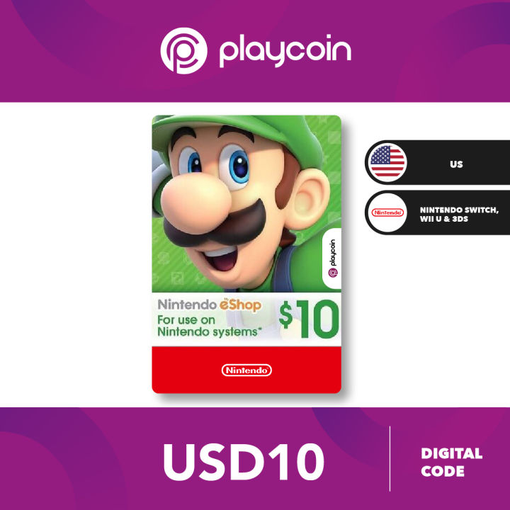 Buy Nintendo eShop Card Code 10 USD