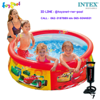 Intex ส่งฟรี สระน้ำ อีซี่เซ็ต 6 ฟุต (1.83 ม.) คาร์ รุ่น 28103 + ที่สูบลมดับเบิ้ลควิ๊ก วัน