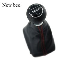 ✇ Newbee 23mm / 5 Speed Car Gear Shift Knob With Leather Boot Gear Stick Shifter Lever Gaiter Cover For Audi A3 8L 2001 2002 2003