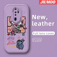 เคส JIUMOO สำหรับ OPPO A9 2020 A5 2020 F11 2019 A9x เคสการ์ตูนสีชมพูสติทช์มอนสเตอร์นุ่มหนังเคสโทรศัพท์มีลายดีไซน์ใหม่ฝาปิดด้านหลังเลนส์เต็มรูปแบบเคสป้องกันกล้อง