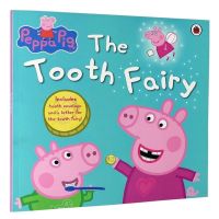 Piggy page and tooth fairy English original Peppa Pig: The Tooth Fairy childrens book full-color picture book story pink pig girl reading English Enlightenment plain dress Paperback