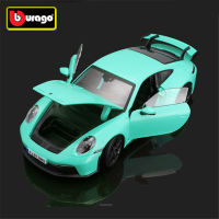 Bburago 124ปอร์เช่911 GT3อาร์เอสล้อแม็กรถสปอร์ตรุ่น D Iecasts โลหะของเล่นรถแข่งรุ่นจำลองการเก็บเด็ก Gifts888