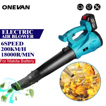 Yofidra Cordless Electric Blower with 1/2 Battery Leaf Blower Snow Dust  Blower Garden Power Tool For Makita 18V Battery