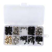 165Pcs KB5/M2.5/M3/M3.5 Desktop Computer Screw Bolt Standoff Assortment Kit Stainless Steel Flat Head Cross Screw Hex Spacer Set Colanders Food Strain