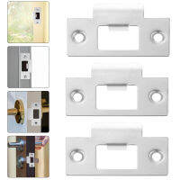 Gerpo【Hot】 3 pcs ประตูความปลอดภัย Strike แผ่นสแตนเลสประตูเสริมแผ่น Deadbolt Latch Plates