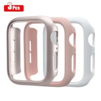 3pcs Hard PC Case For Apple Watch 45mm 41mm 38mm 42mm 40mm 44mm Matte Bumper Protective Case Frame for iWatch SE 8 7 6 5 4 3 2 1