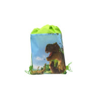 Dinosaur Theme Backpack Happy Birthday Party Non- Fabrics Drawstring Gift Bag Baby Shower Decorate Soccer Mochila 30pcslot