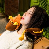 ✲ Genshin Impact Zhongli Dragon Memory Cotton U-shaped Pillow Yae Miko Fox Car Neck Pillow Noon Rest Pillow Plane Travel Pillow