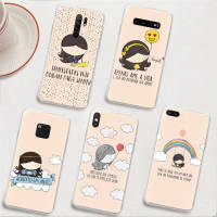 BY36 Cute Girl อ่อนนุ่ม โปร่งใส เคสโทรศัพท์ หรับ OPPO A31 F11 A1K A3S A72 A12E A12S A5 A85 A7 A52 A11K A1 A15 A92 A83 A12 A9 A7 A8 A5S A15S Pro