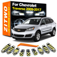 Zitwo 15pcs LED ภายในโดมอ่านหลอดไฟสำหรับ Chevrolet Chevy traverse 2009 2010 2011 2012 2013 2014 2015 2016 2017.