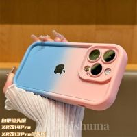 เปลือกรวมถึง Apple XR ถึง 13Pro สุดยอดเวอร์ชัน Frosted การไล่ระดับสี XR ถึง 14Pro เคสโทรศัพท์มือถือดัดแปลงแบบรวมทุกอย่าง