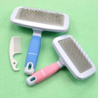 Pet Needle Combs with Non-Slip Handle Small Medium Dog Hair Brushes Hair Removal Knotting Comb Grooming Supplies for Dogs Cats