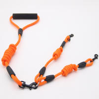 Two Dogs One Leash Nylon No Tangle Leash for Dog &amp; Cat Running or Training Collar or Harness